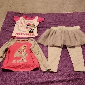 2 Tops, 1 bottom, Size 2T
